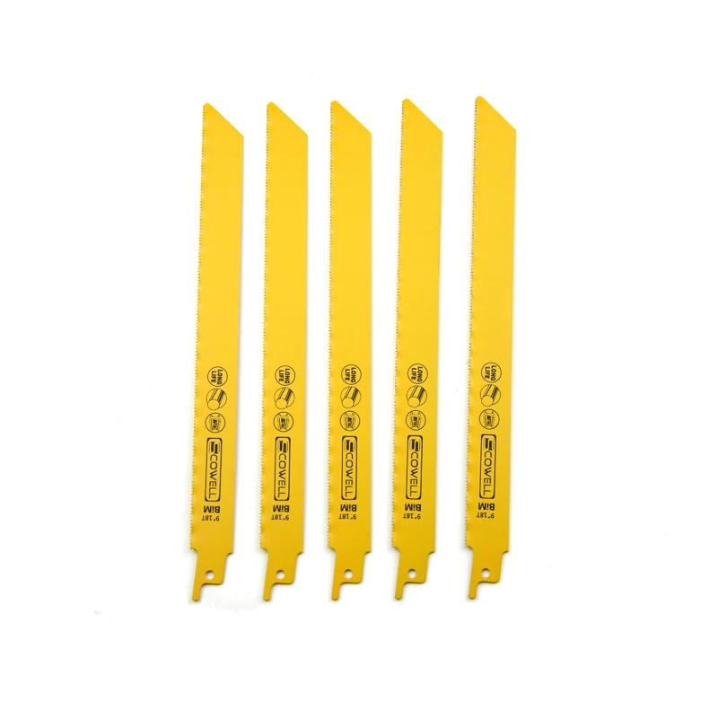 35% OFF SCOWELL 9IN 18TPI Bimetal Reciprocating Sabre Saw Blades 230*19*0.92mm For Soft Metal Working Bi-metal M2 Jigsaw Blades