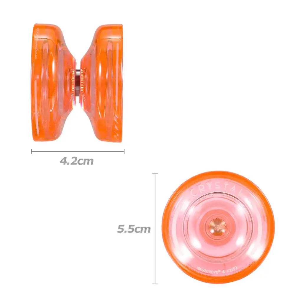 MagicYoyo K2P Responsive 3 Colors Yoyos Yoyo Professional for Kids Beginner Yoyo Narrow Bearing Steel Axle ABS Body Looping Play