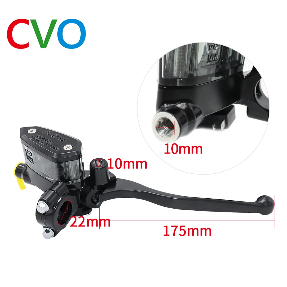 CVO 7/8 22cm Motorcycle Handlebar Lever Master Cylinder Levers Hydraulic Brake Pump Clutch Handle Reservoir Set For HONDA Yamaha