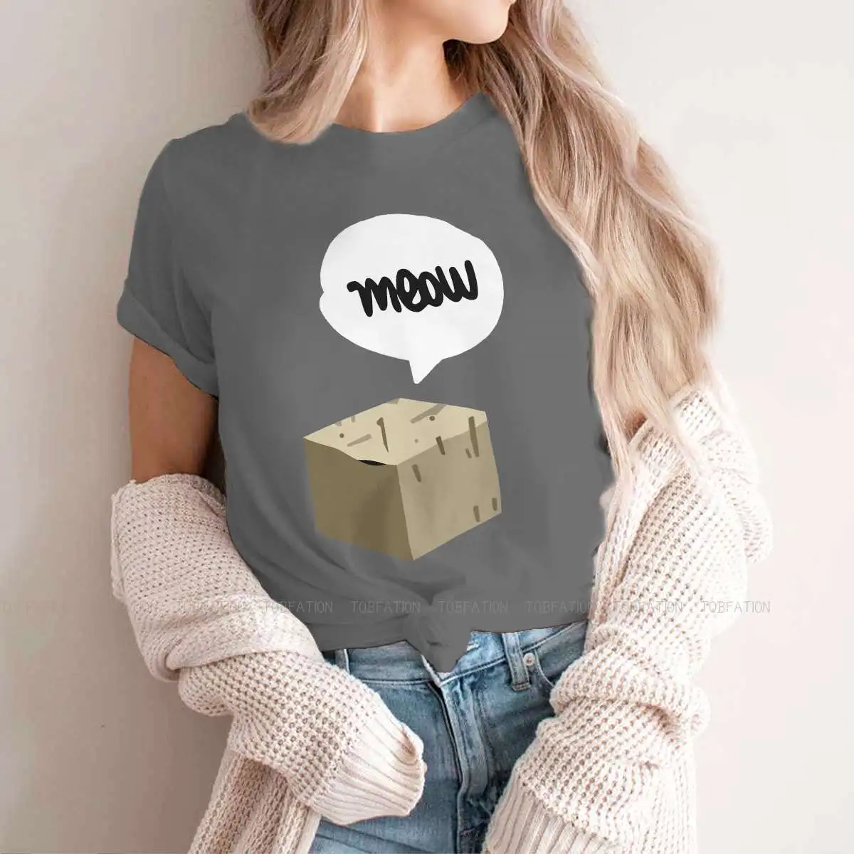 Meow Box Hipster TShirts Life is Strange What If Max Rachel Game Woman 5XL Harajuku Pure Cotton Streetwear T Shirt O Neck Big