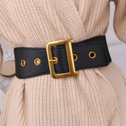 Wide Elastic Corset Belts For Women High Quality Luxury Big Stretch Cummerbunds Female Waist Dress Sweater Waistband Easy