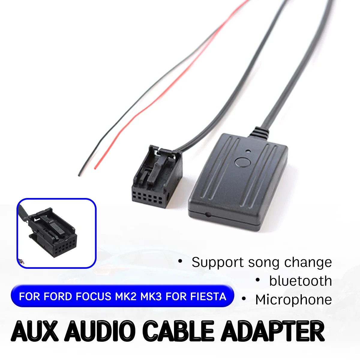 

bluetooth Aux Receiver Cable Adapter for Ford for Focus Mk2 MK3 for Fiesta Hands-free Hifi aux module Head Unit Interface