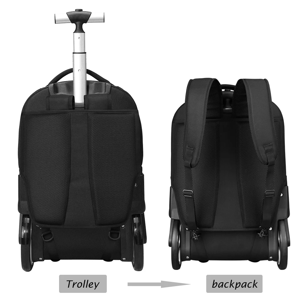 school backpacks on wheels for teenager trolley cabina carry on rolling luggage wheeled suitcase with wheels Wheeled travel bag