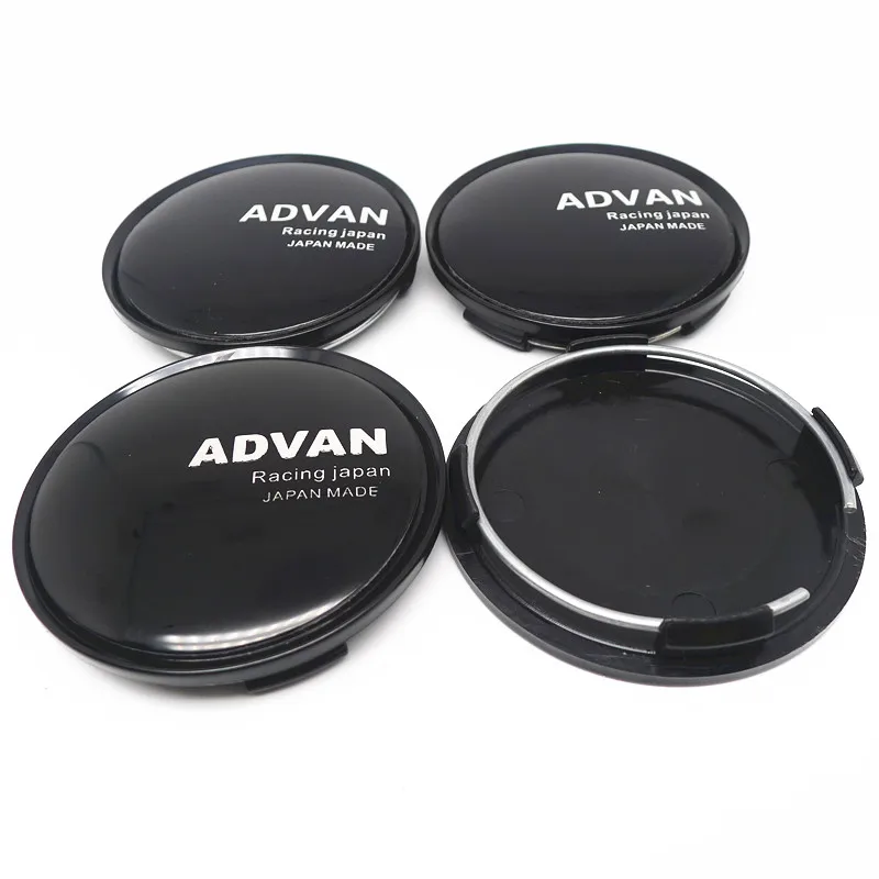 4pcs 63mm 57mm Advan Racing Wheel Center Caps Hub Rims Cover Car Styling Badge Emblem Car Styling