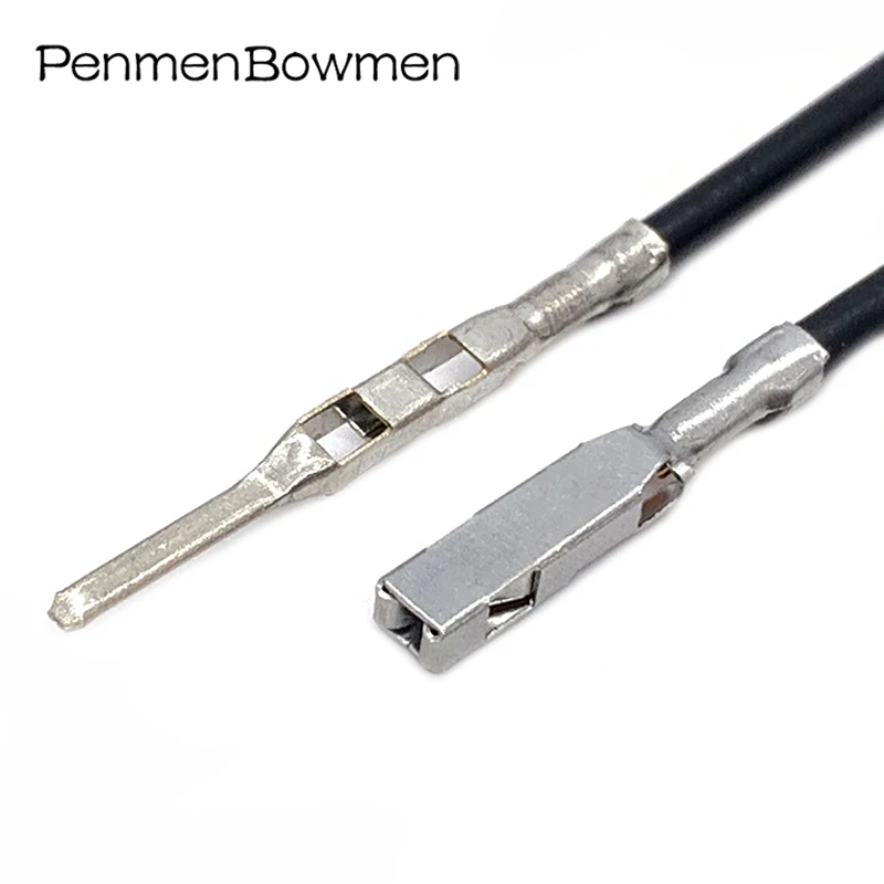 10 Pcs Auto 1.5mm Crimp Terminal Male Female Electric Wire Connector Loose Pins with Cable 211cc2s1120 211cc2s1160p 10863985
