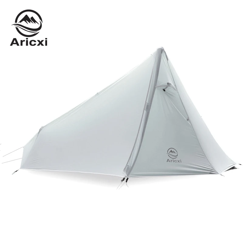 

light weight 1 Person Oudoor Ultralight Camping Tent 3 Season Professional 20D Silnylon Rodless Tent