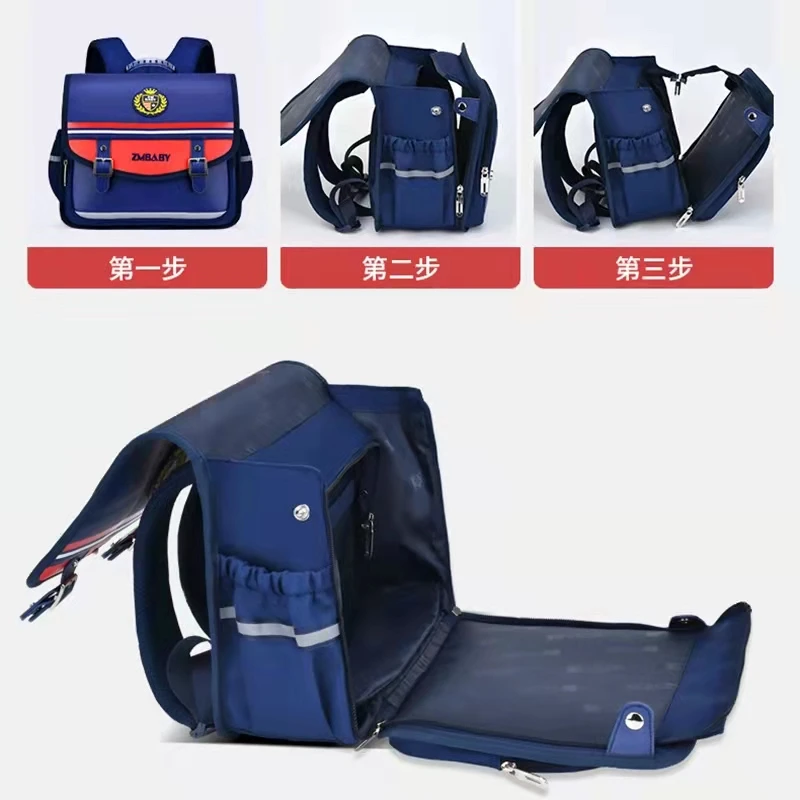 2022 British School Bags For Boy Girl Primary Student Shoulder Orthopedic Backpack Grade 1-5 Large Capacity Super Light Mochilar