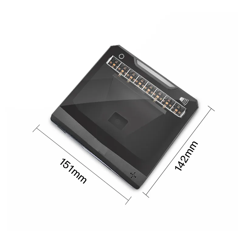 Handfree 1D/2D Ticketing QR Barcode Scanner omni-directional Barcode Scanner Platform Original Designer Desktop Auto Sense