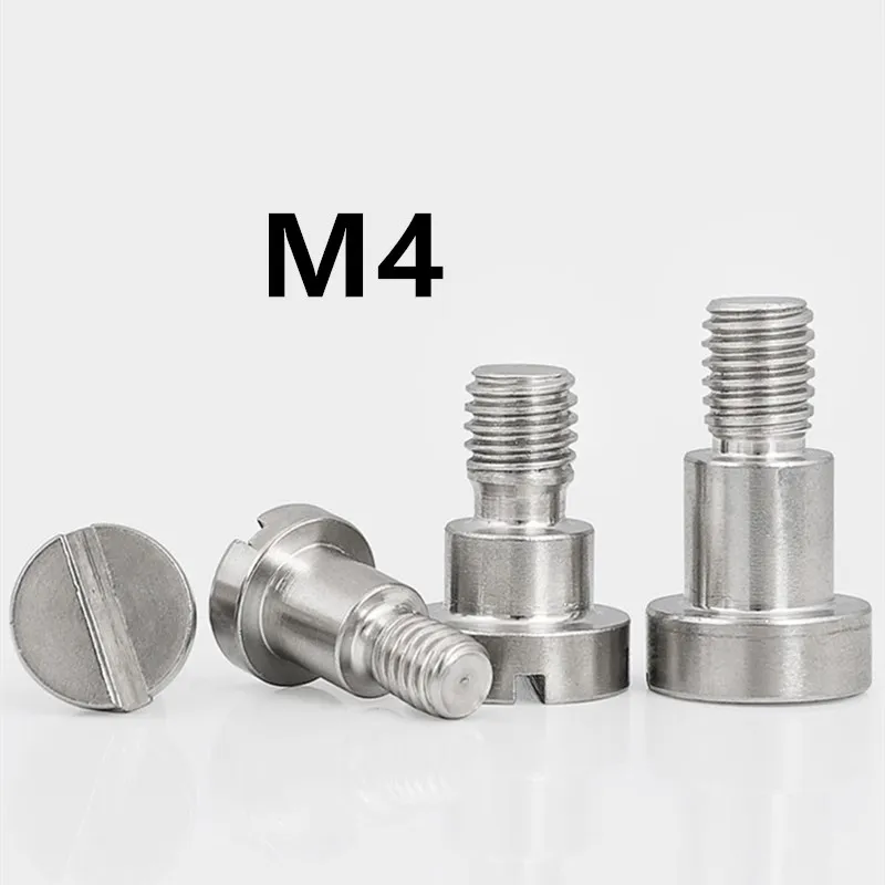 

5PCS GB830 M4x3/4/5/6/8/10mm 304 stainless steel Slotted Screw cylinder Axial position Screws Shoulder Bolt