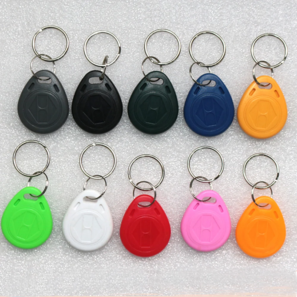 (10PCS) T5577 RFID 125khz Programmable Smart Tags Rewritable Keys Number2 Keyfobs For Access Control