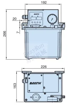 CNC lubricating electric portable small hydraulic gear pump used for lathe machine BT-A2-P3L