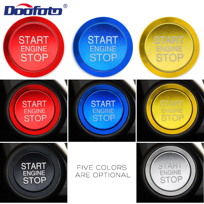 New Car Start Stop Engine Push Button Cover ring For Alfa Romeo Mito 147 156 Giulietta Stelvio Sticker Auto Styling Accessories