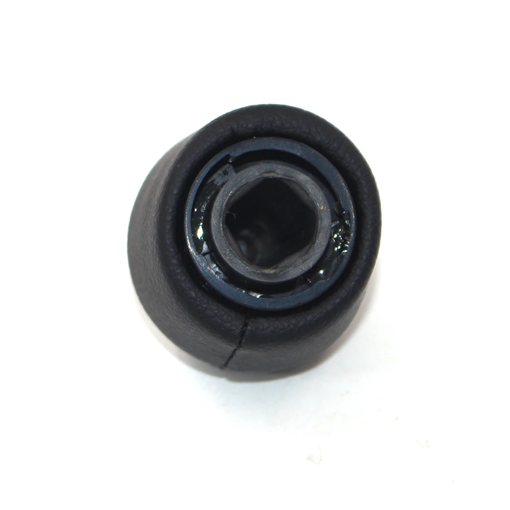 6 Speed Chrome Cap Black Character For Renault Laguna II 2 Mk2 2001-2007 Car Leather Gear Shift Knob Lever Stick Handball Head