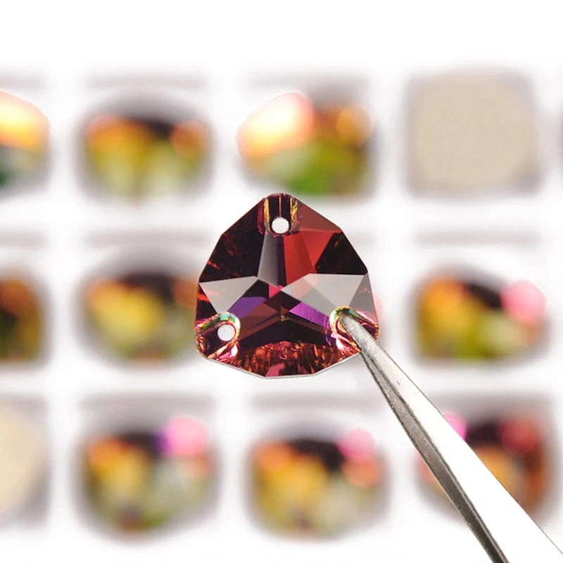 YANRUO 3272 Fat Triangle Alle Farben Aufnähsteine Glas Kristall Strasssteine AAAAAA Qualität Nähsteine für Kleidung, Kleider, Schuhe – Detail 31