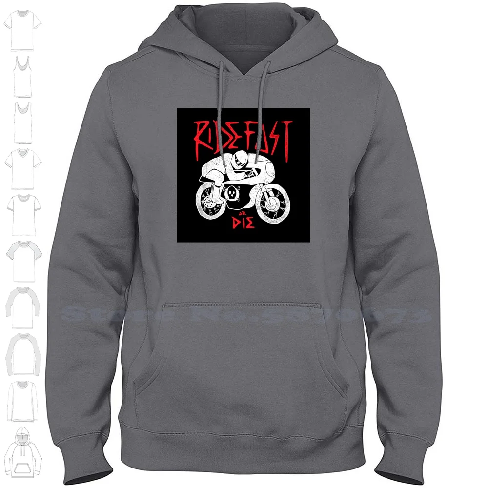 Speed Or Nothing Hoodies Sweatshirt For Men Women Garage Workshop Mechanics Bike Motorcycle Helmet Trail Running Vintage 60s