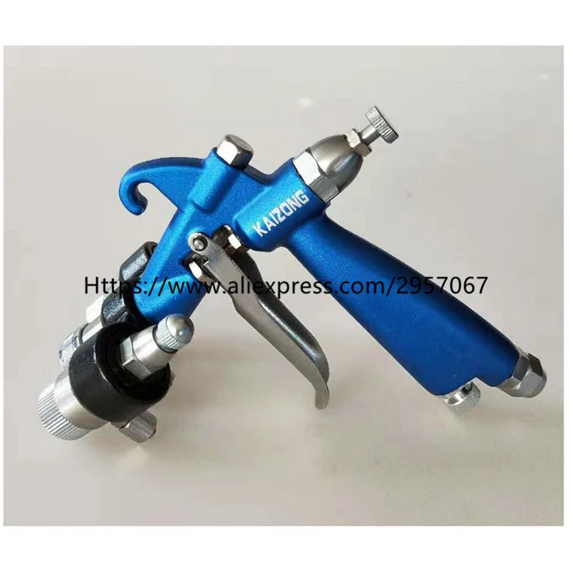 Double Nozzle Nanometer Spray Gun HVLP Sprayer Paint Spray Tool Air Compressor Two-Component Nozzle