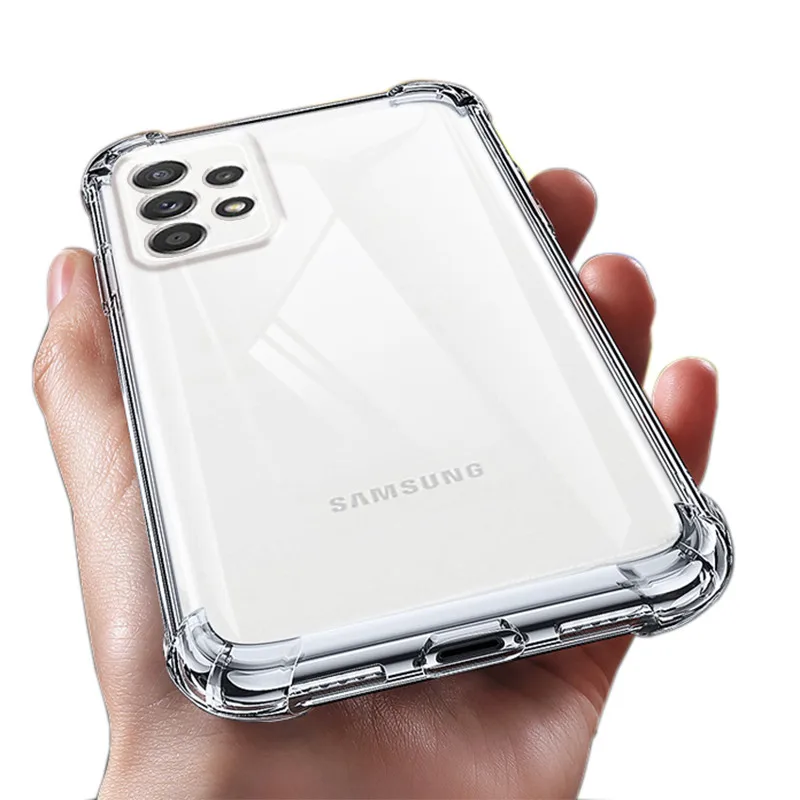 Clear Shockproof Case For Samsung Galaxy A53 A54 S24 S23 A52 A32 A72 A53 A73 A21S A51 A71 S10 S20 FE S21 S22 Plus Ultra Cover