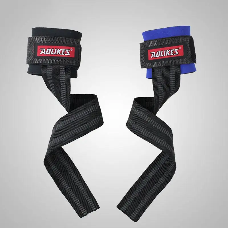 2Pcs Sport Wristband Fitness Weight Lifting Hand Grips Bands Gym Non-slip Dumbbell Training Bodybuilding Pull Up Wrist Support