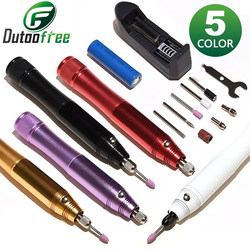 

3.6V Mini Wireless Drill Electric Engraving Pen Rotary Tools Kit Aluminum Alloy Multifunctional Chargeable Nail Machine