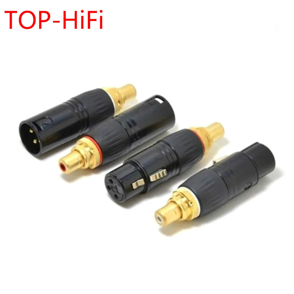 

TOP-HiFi 2pcs Audio RCA Female to 3Pin XLR Balanced Male Female Splitter Audio Adapter Connectors Microphone Mixer Speaker