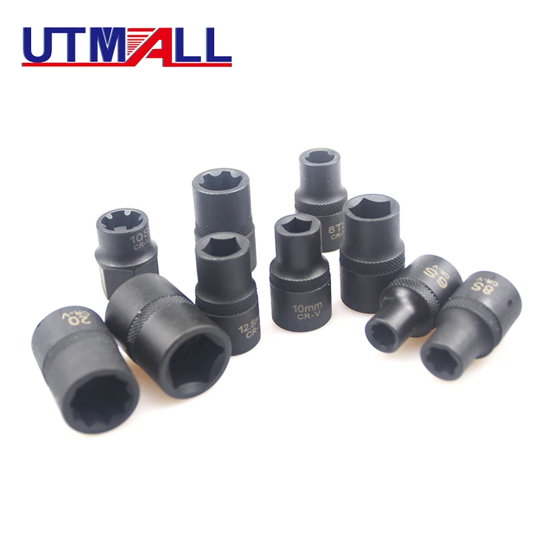 10 قطعة مقبس خاص الفرامل الفرجار محرك رئيس المسمار مآخذ لنيسان سوبارو فورد بيجو #5