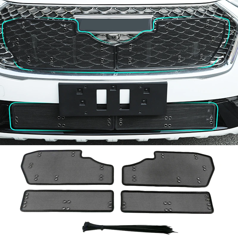 

Сетка для защиты от насекомых на переднюю решетку автомобиля, противомоскитная Пыль для Haval Jolion 2021 2022 2023, аксессуары