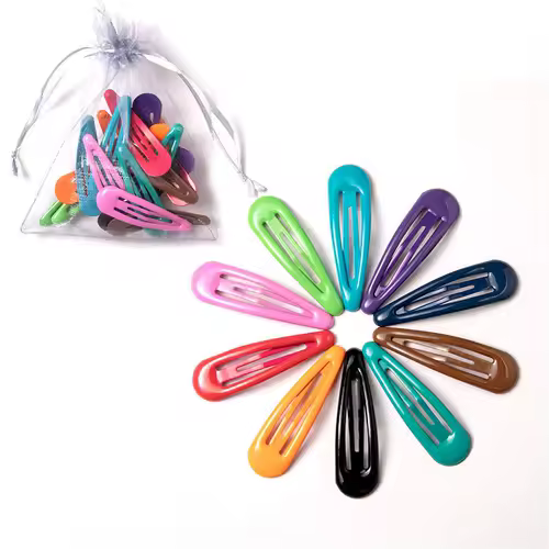 10/20/30/40 New Girls Cute Colorful Waterdrop Shape Hairpins Sweet Hair Clips Kids Barrettes Slid Clip Fashion Hair Accessories - Image 11