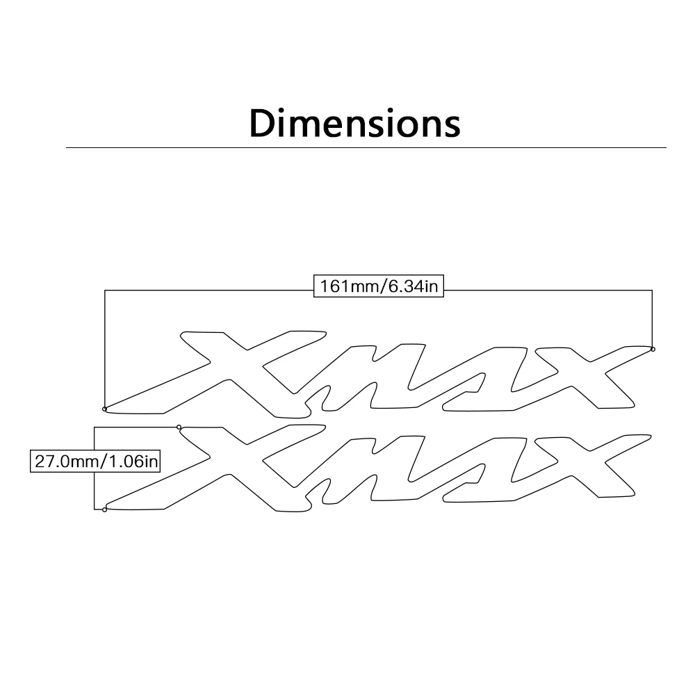 Motorrad 3D Emblem Abzeichen Aufkleber Tank Rad XMAX Aufkleber Für Yamaha X-MAX 250 300 XMAX250 XMAX300