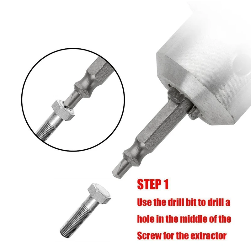 4/5/6PCS Beschädigt Schraube Extractor Drill Bit Set Stripped Gebrochene Schraube Schraube Remover Extractor Leicht Nehmen heraus Abriss Werkzeuge