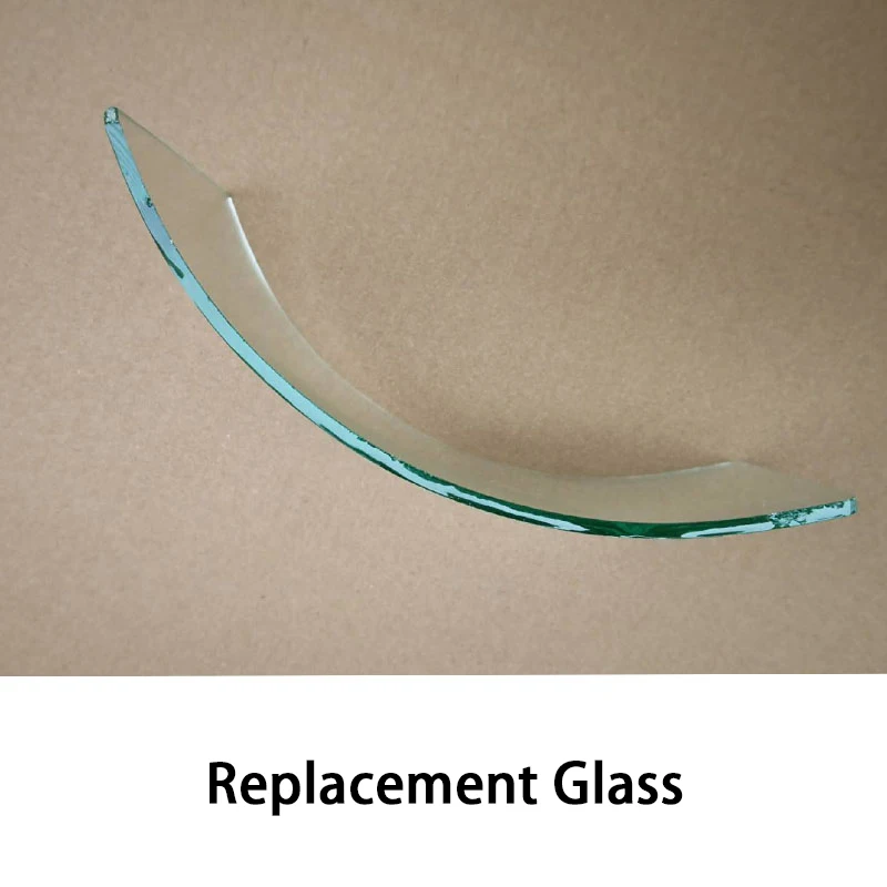 Curved Glass Face Screen for Sandblasting Mask Replacement Splash-Proof Dust-Proof Painting Mask Transparent Safety Lens