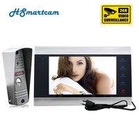 Home Video Doorbell Intercom Video Door Phone 7 inch Monitor Doorbell Camera  Memory Card Video Motion detection Intercom Kit