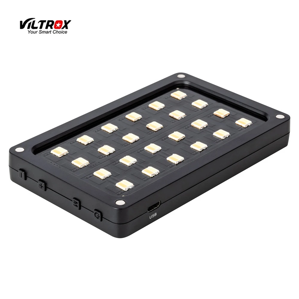 Viltrox RB08 Bi-color 2500K-8500K Mini Video LED Light Portable Fill Light Built-in Battery for Phone Camera YouTube live