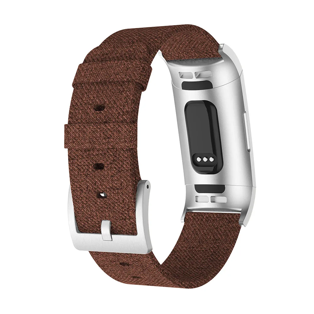 For Fitbit Charge4 new fashion imitation official woven canvas straps for Fitbit Charge 4 classic canvas replacement wrist bands