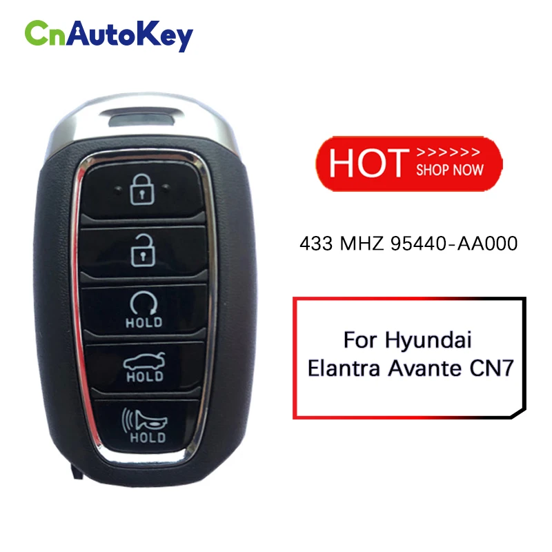 

CN020141 Original For Hyundai Elantra Avante CN7 Smart Remote 434MHZ 5 Button Part Number 95440-AA000