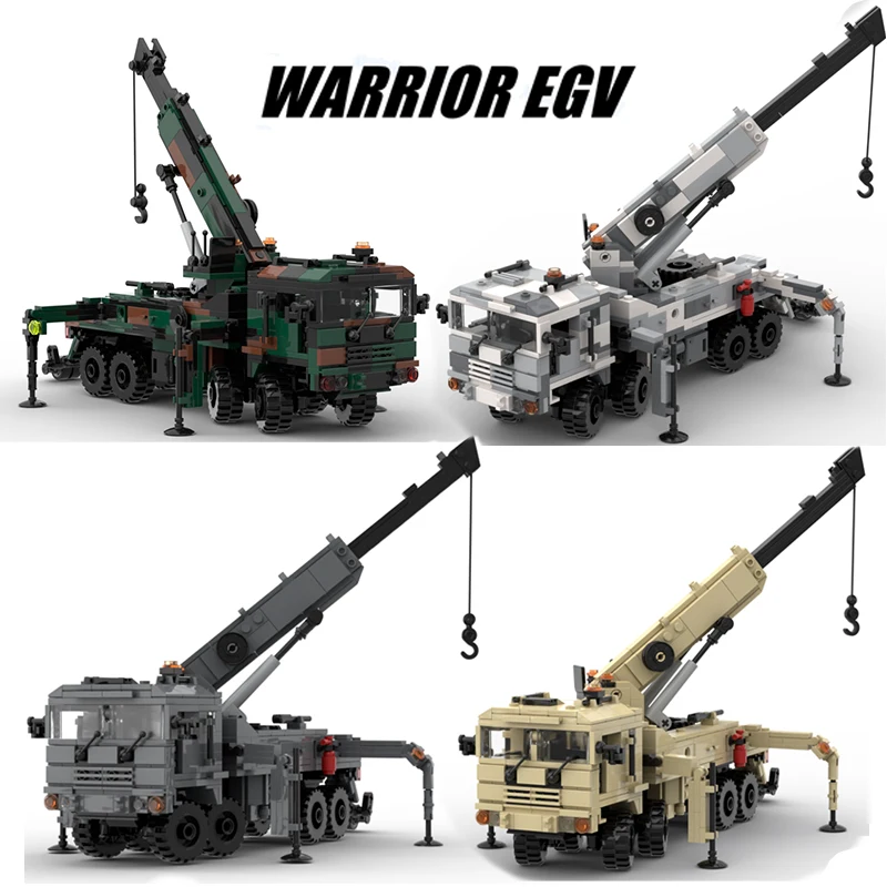 MOC WW2 Military Warrior Egv Medical Rescue Vehicle Truck Building Blocks Model Set Germany US Soldier Figures Parts Kids Toys