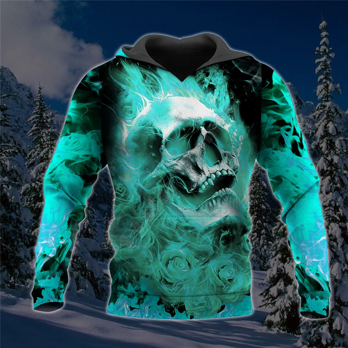 

Skull Sugar Blue Halloween 3D All Over Printed Hoodies zipper hoodie women For men Pullover streetwear Unisex Shirts