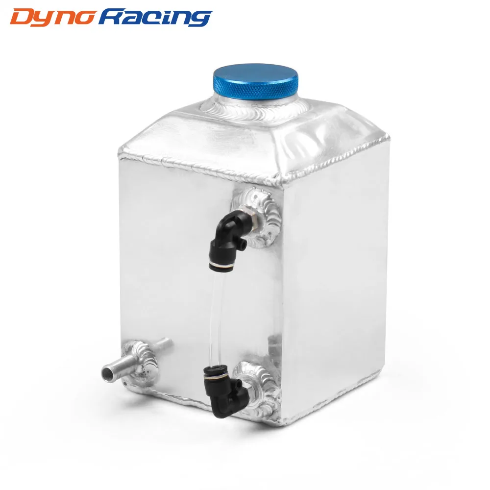 Universal Aluminum Square Car Engine Oil Catch Tank Can Reservoir Breather Kit Fuel Surge Tank 1L BX102214