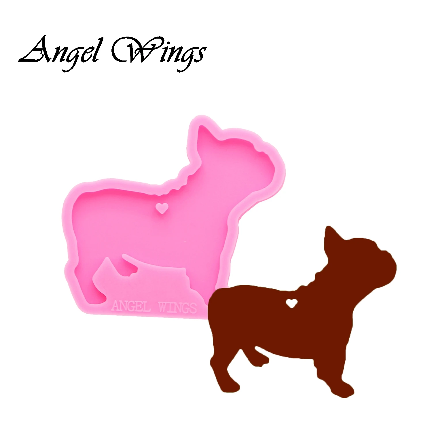 Porte-clés chiens/Corgi/carlin/Chichi/Doberman moules en Silicone DIY pour bijoux brillants porte-clés en résine époxy moule personnalisé DY0128