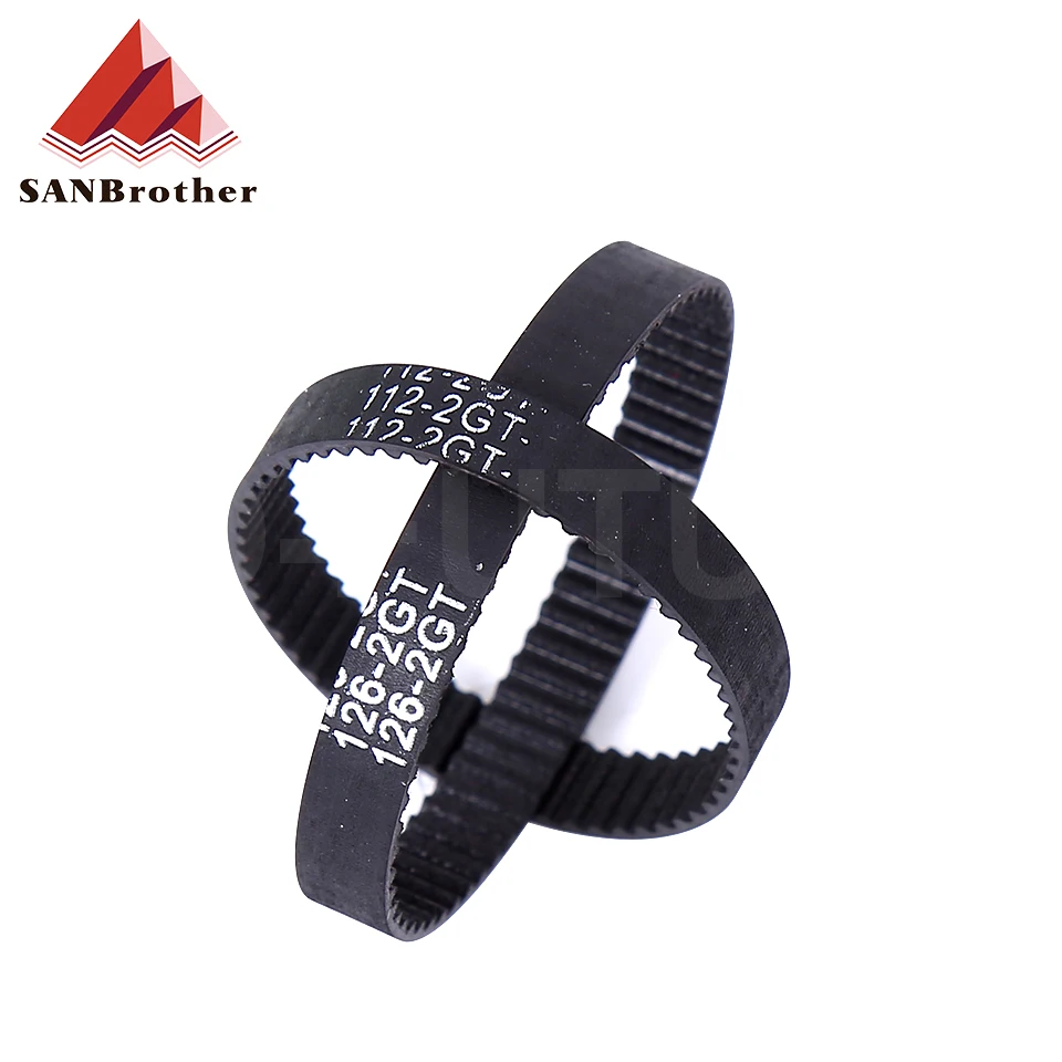 3D Printer Parts GT2 Closed Loop Timing Belt Rubber 2GT 6mm 110 112 122 158 200 280 300 400 610 852 mm Synchronous Belts Part