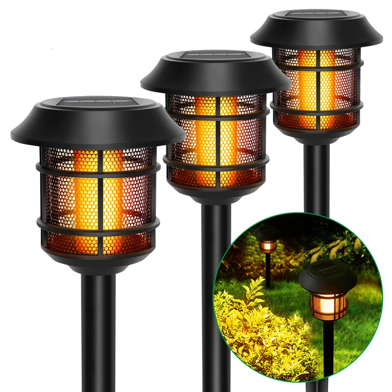 

36 LED Solar Flame Lamp Outdoor Torch Lights Waterproof Landscape Lawn Lamp Dancing Flicker Lights For Garden Yard Decor