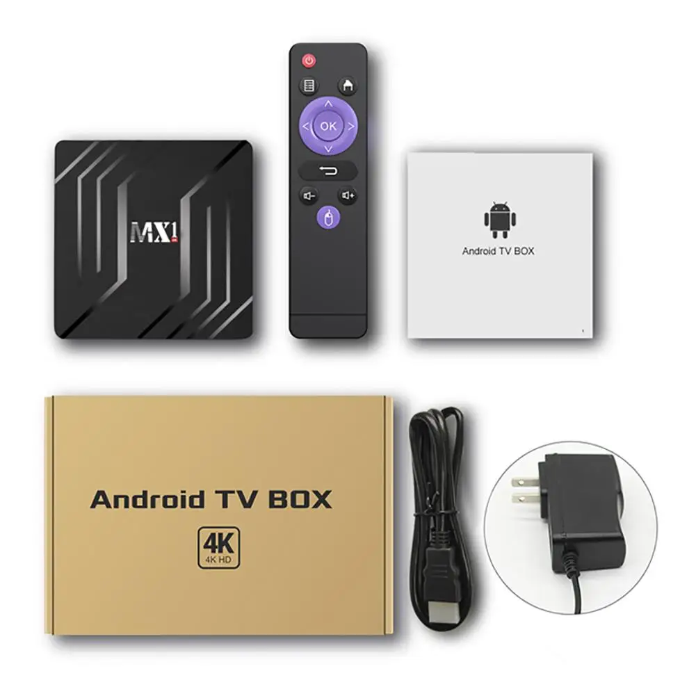 Digital TV Box Android 9.0 Set-top Remote Control Durable Network Converter Box Media Player Recorder RJ45 10/100M