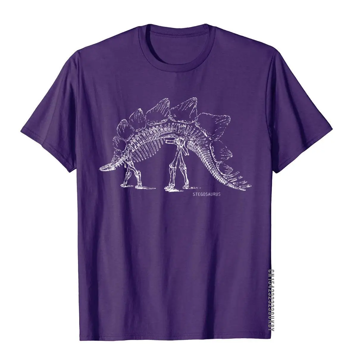 Stegosaurus Skeleton T Shirt Biology Gift Printed On Tops Shirts Cotton Men T Shirt Outdoor