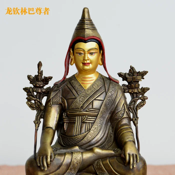 The statue of Longqinlinba/Tibetan Ancient Pharima Bronze Statue/ Dege/Nyingmapa/Ancestral Statue  of Venerable Longchen Linpa