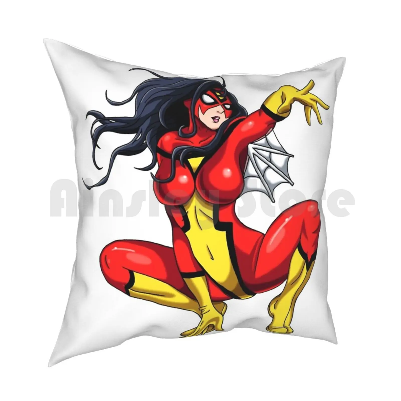 Spiderwoman Pillow Case Printed Home Soft Throw Pillow Spider Womens Superhero Super Hero Cartoon