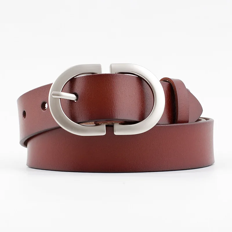 

TJ-TingJun New Brand Belt Woman Buckle Black Red Leather Belts Women Female Jeans Narrow Ladies Waist Belt Femme Waistband A-56