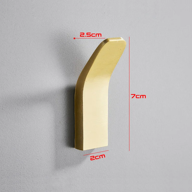 3-10 PCS Heavy Duty Bathroom Towel Robe Hooks Gold Black Wihte Bedroom Hat Bag Coat Clothes Hook Wall Hanger Self-adhesive