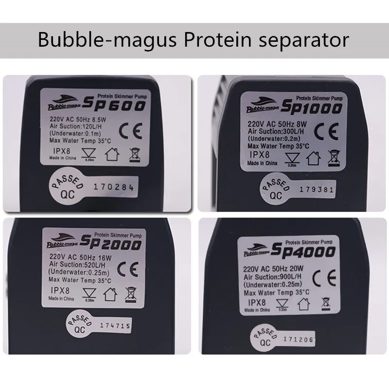 BUBBLE MAGUS Needle brush rotor SP 600 1000 2000 SP 4000 curve 5 7 9 Protein Skimmer separator pin brush pump rotor parts