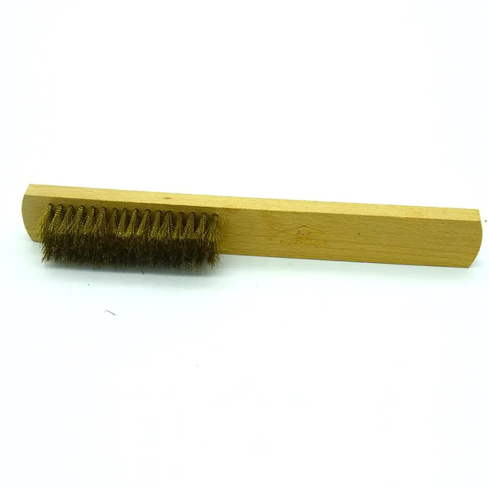 

Brass Steel Wire Brush Wheels 6 Rows Rust Remover Jewelry Cleaning Brushes