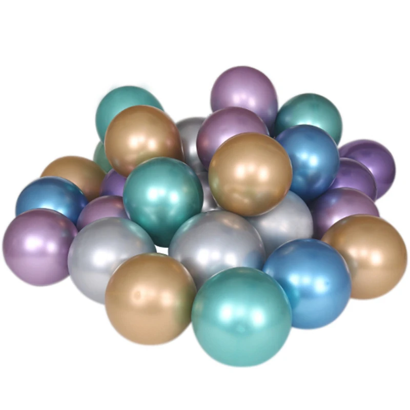 10pcs 12inch NEW Metallic Latex Balloons Thick Pearly Metal Chrome Alloy Colors Wedding Party Decoration Balloons globos image 4