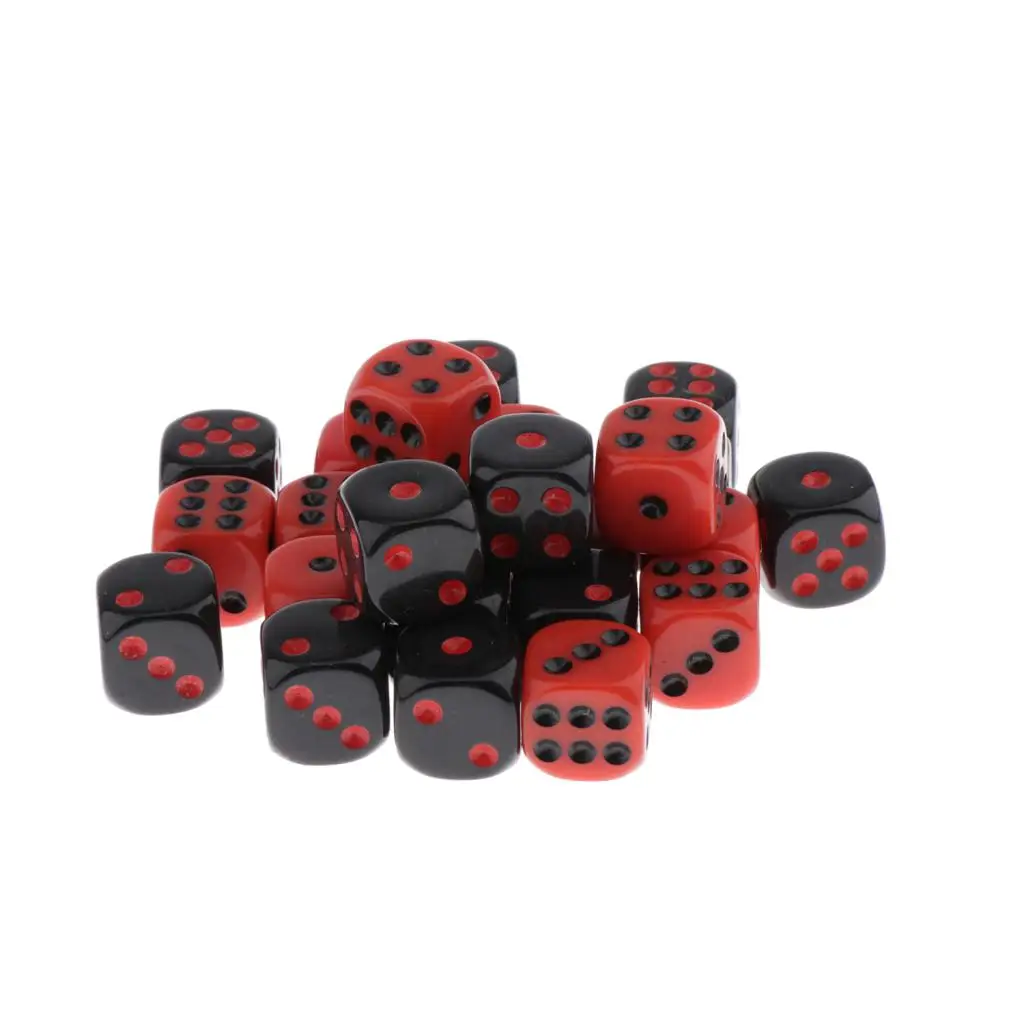 24Pcs Dice Set Colored Dice 6-sided Dice Dungeons For Dungeons And Dragons Game